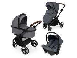 Коляска 3в1 Nuovita Edel Графитовый