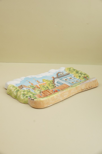 Городской сюжет лето (панно)