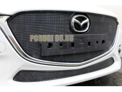 Защита радиатора Mazda 3 2016-2019 black низ PREMIUM