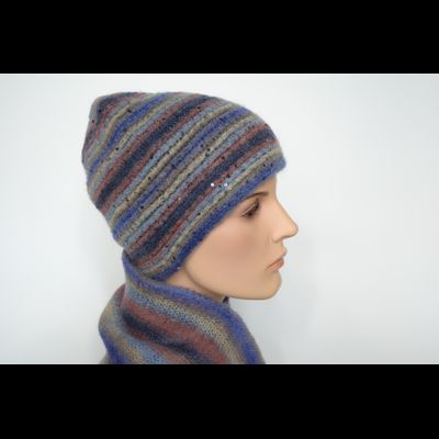 Разноцветная синяя шапка Vizio Италия 8013 CY