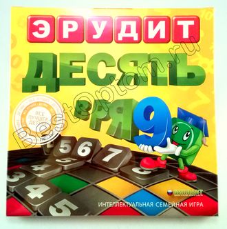 Настольная игра &quot;Эрудит 10 в ряд&quot; оптом (7+)