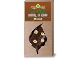 ШОКОЛАД из Кэроба необжаренного с ФУНДУКОМ, 85 гр