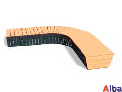 уличная скамейка без спинки для загородного дома