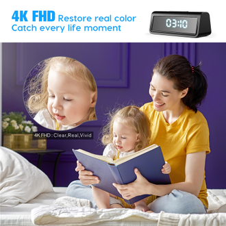 Wi-Fi 4K HFD камера видеонаблюдения LUOKA в часах