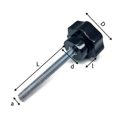 Барашек М12*50*25 с внешней резьбой