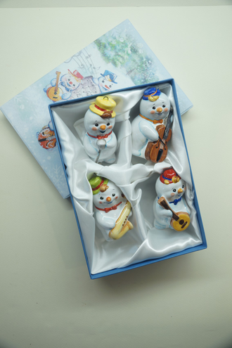 Комплект ёлочных игрушек "Снежный бэнд"