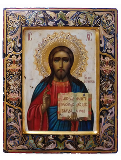 Господь Вседержитель. Спаситель. Рукописная икона 22х28см.