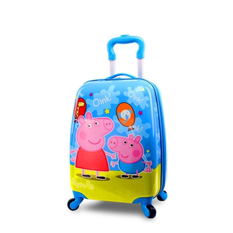 Детский чемодан Свинка Пеппа (Peppa Pig) голубой