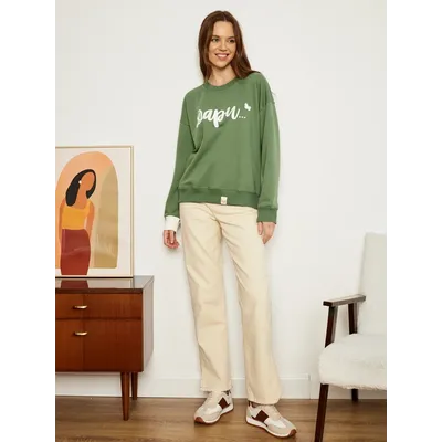 ЖЕНСКИЙ СВИТШОТ ОЛИВА "ДАРИ"