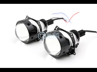 Светодиодные билед модули Aozoom A5+ Bi-Led 2020, 3.0 дюйма, 35w, 9-16v, крепление 3R и винтом, драйвер встроенный (комплект, 2шт)