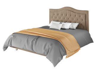 Кровать "Герцогиня" бежевого цвета