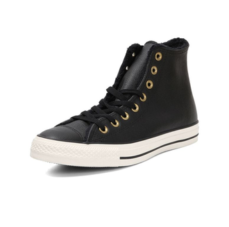 Кеды кожаные Converse Chuck Taylor All Star черные высокие