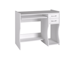 Стол компьютерный С-203 Белый структурный