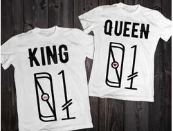 Парные футболки "KING / QUEEN" 017