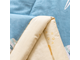 Комплект постельного белья Евро сатин простынь на резинке с одеялом покрывалом рисунок Морские звезды OBR088