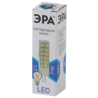 Лампа светодиодная ЭРА LED JC-7W-220V-CER-840-G4 7Вт G4 4000К Б0027860