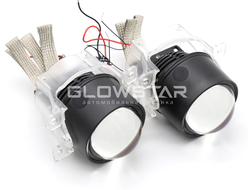 Светодиодные BiLed ПТФ 3.0 дюйма GTR Blue Lens, герметичные (комплект, 2шт)