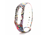 Сменный графический ремешок на Xiaomi Mi Band 2 (Ремешок \ браслет для фитнес-трекера) Хохлома