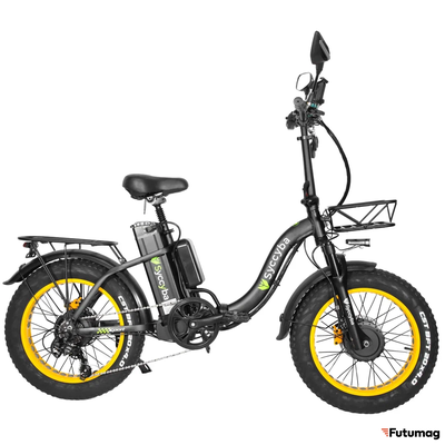 Электровелосипед Syccyba H2 (F11) DUAL 23AH желтый