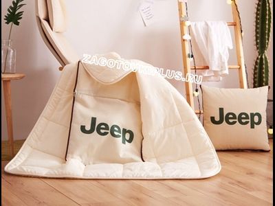 Подушка - одеяло с логотипом JEEP