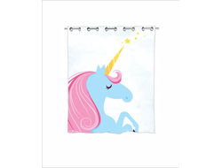 Штора в ванную Единорог №7