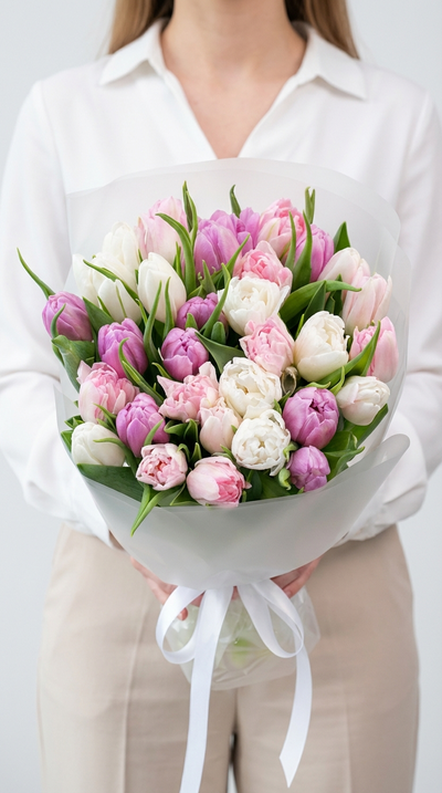 Букет цветов на 8 марта № 762