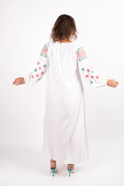 Платье "купальский узор" двухцветка