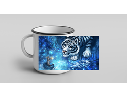 Кружка эмалированная год Тигра №10