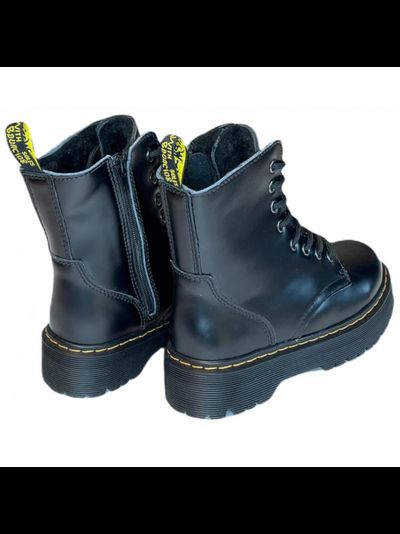 DR MARTENS 1460 JADON BLACK С ЧЕРНЫМ МЕХОМ