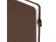 Ежедневник недатированный А5 (138x213 мм) BRAUBERG "Finest", 136 л., кожзам, резинка, коричневый, 111870