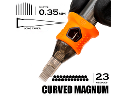 23 CMLT/0.35 Curved Magnum Long Taper - "INKin EZ tattoo"