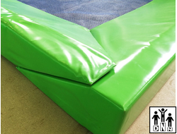 Скошенные маты 20 см на батут 5х5 м ширина мата 0,5м DNN