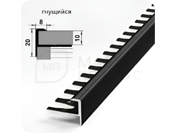 ПРОФИЛЬ ОКАНТОВОЧНЫЙ ПУ 13.2700.15 ЧЕРНЫЙ