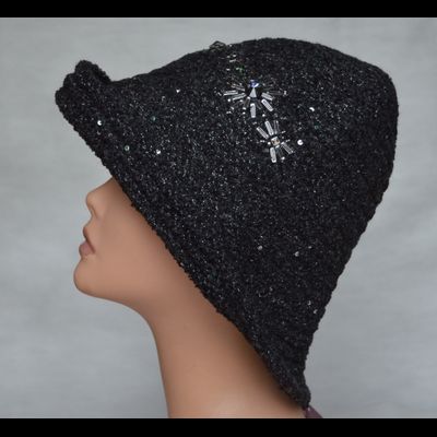 Шляпа с полями Италия Vizio 6121 FF черная зима 2019