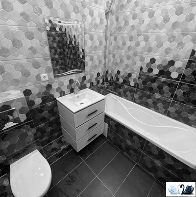 Плитка настенная Дайкири 30 х 60 см Belani дизайн ванной Лесенка