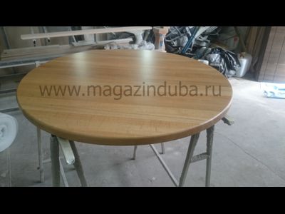 Круглые столешницы из дуба, бука, ясеня, мдф