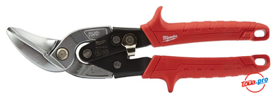 Ножницы изогнутые для резки металла Milwaukee левый рез 48224512