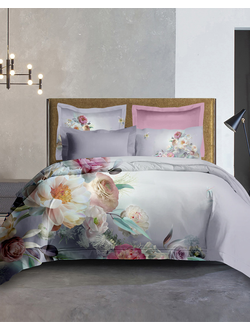 Постельное белье мако-сатин полутороспальное 150x200x1 180x230x1 50x70x2 TIS04-822