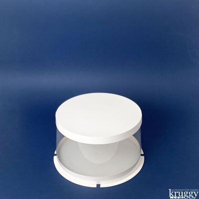 Коробка для торта JUST. Белая. Диаметр 25 см, Высота 13 см, Упаковка 10 штук