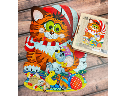 Фигурный пазл MAXI "Котик"