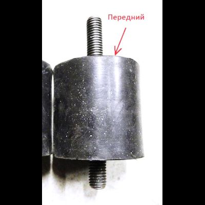 Амортизатор резиновый PC1150FT передний (с двумя шпильками)