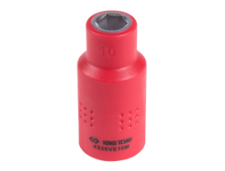 Головка торцевая диэлектрическая шестигранная 1/2", 10 мм KING TONY 4335VE10M