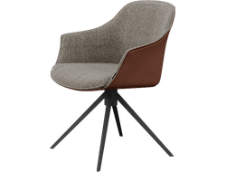 Стул поворотный Kedua Metal обивка двухцветная купить в Ялте