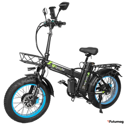 Электровелосипед SYCCYBA H1 (F10) DUAL 20AH синий