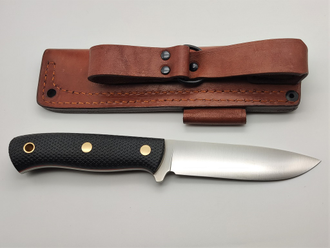 Нож Скаут L линза сталь VG10 чёрная микарта