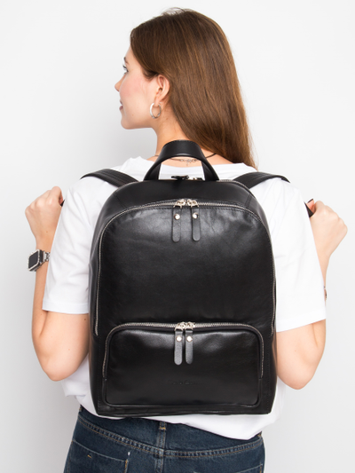 Женский кожаный рюкзак Vicenza Premium black (арт. 
3105-51)