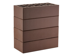 Кирпич облицовочный Темно-коричневый Гладкий 1NF 250х120х65 М150-175 ЛСР