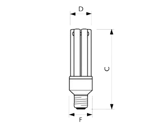 Энергосберегающая лампа Philips Master-Pl-Electronic Dimmable 33w 827 E27