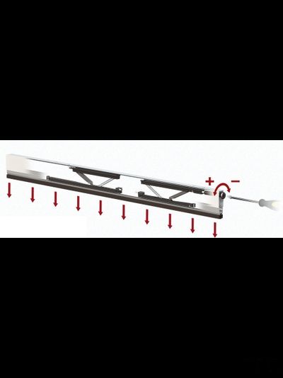 Автоматический порог врезной Venezia 420/1030-830 мм/34 Дб, регулировка 1 уровень