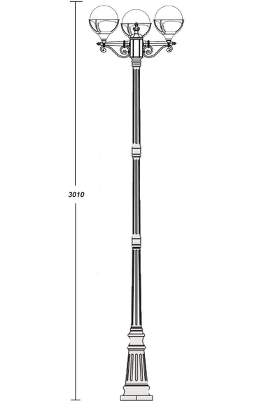Светильники садово-парковые GENOVA 3